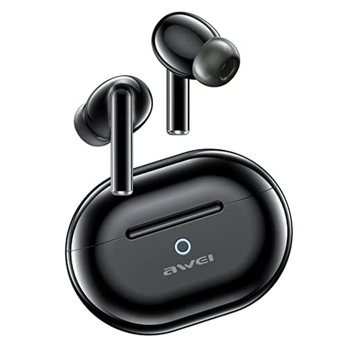 AWEI S1 Pro Active Noise Cancelling Wireless Earbuds – Front View