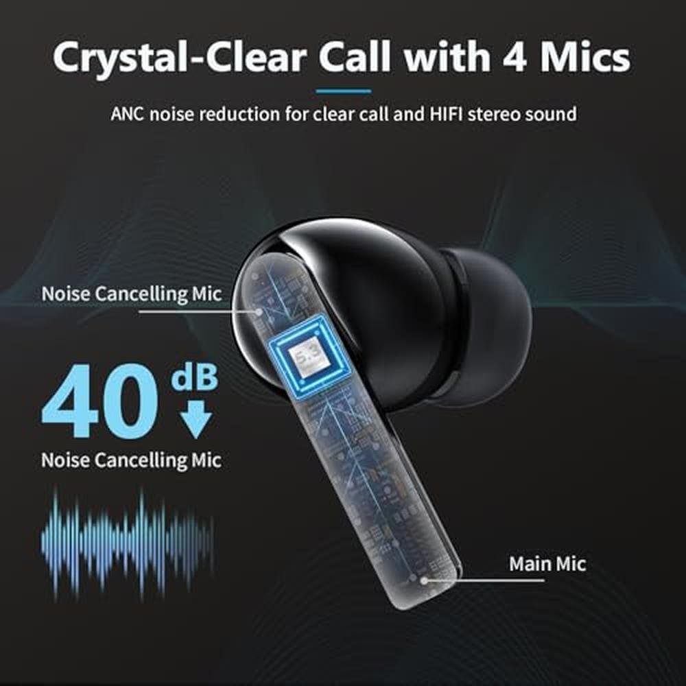 AWEI S1 Pro Active Noise Cancelling Wireless Earbuds – Close-up Detail