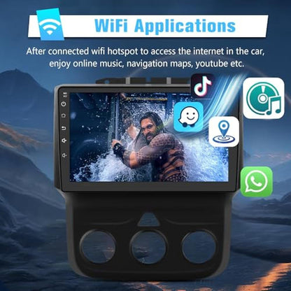 Android Radio: AWESAFE Car Radio for Dodge RAM 1500 2500 – Close-up Detail