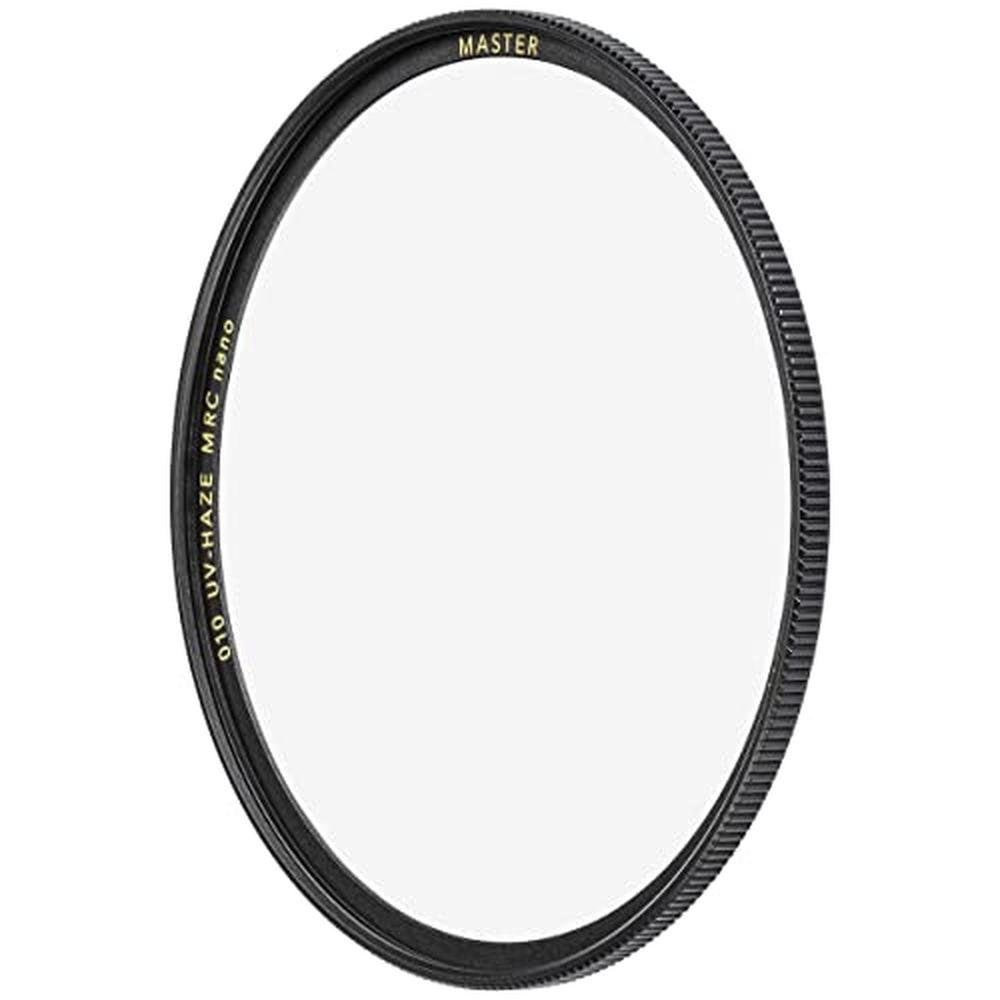 B+W 43mm Master UV Haze MRC Nano 010M Glass Filter_Black – Front View