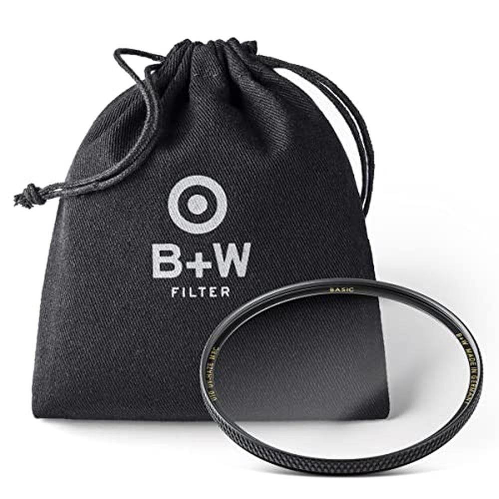 B+W 67mm Basic UV Haze MRC 010M Glass Filter_Black – Side View