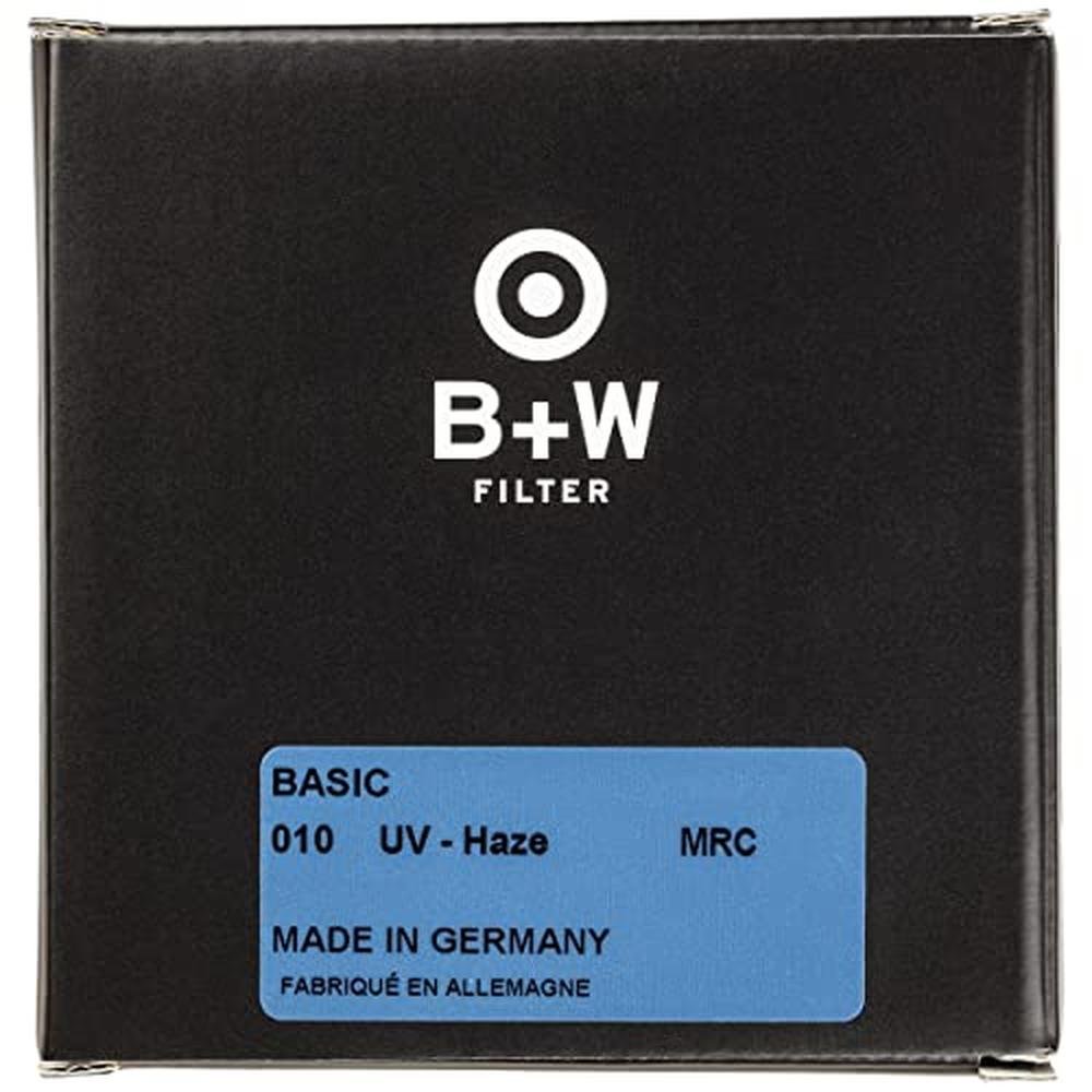 B+W 67mm Basic UV Haze MRC 010M Glass Filter_Black – Close-up Detail