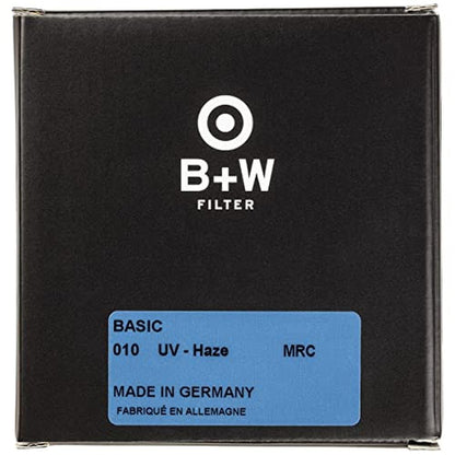 B+W 67mm Basic UV Haze MRC 010M Glass Filter_Black – Close-up Detail