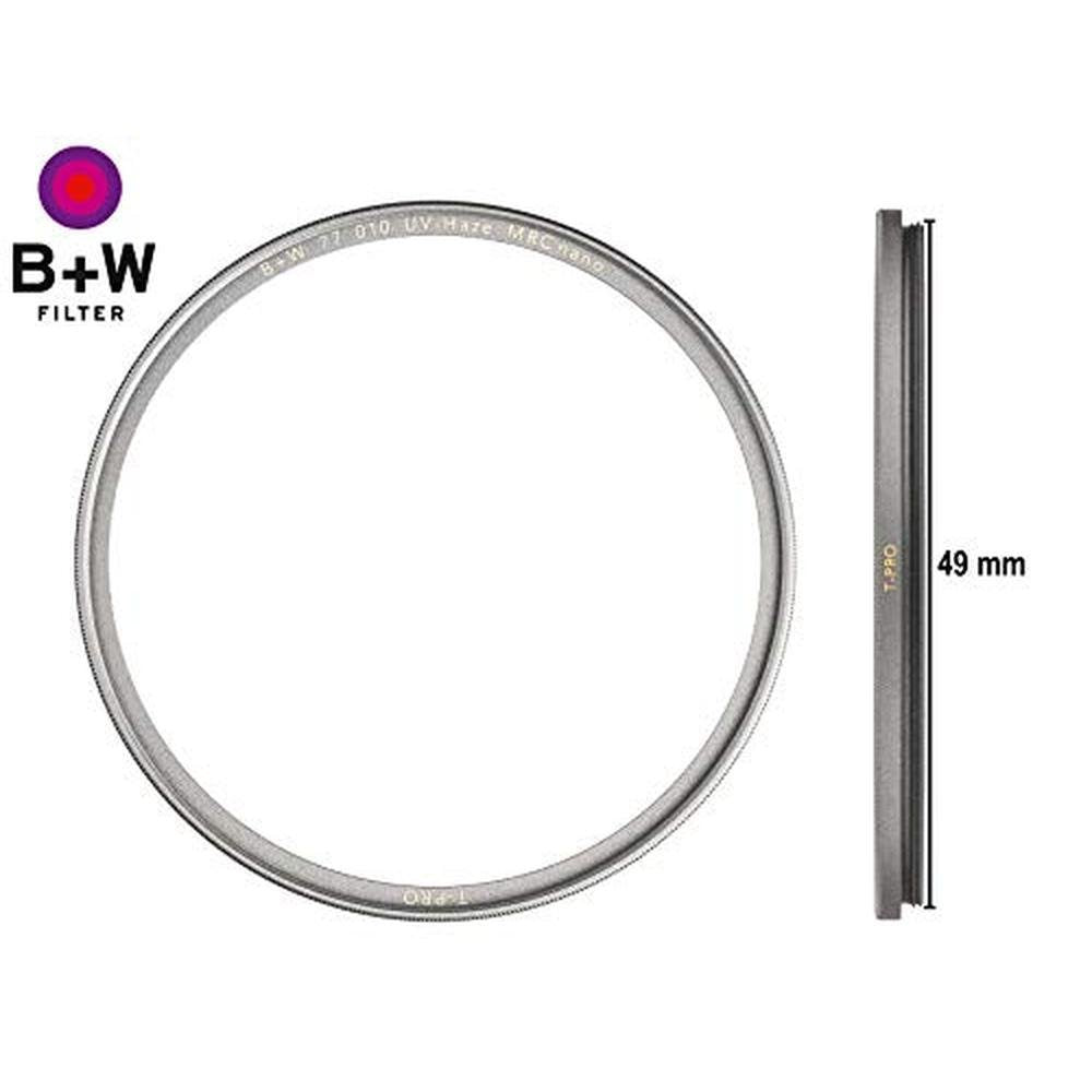 B + W UV-Haze Protection Filter for Camera Lens Ultra Slim – Side View