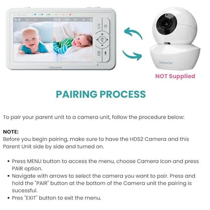 Unit Babysense: Babysense Parent Unit for HDS2 Video Baby – Close-up Detail