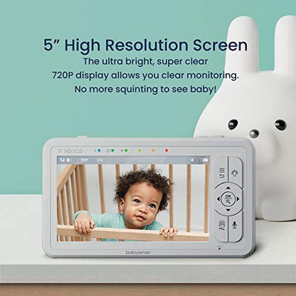 Sleep Baby: Babysense True Sleep HD Video Baby Monitor with – Side View