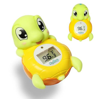 Baby Bath Thermometer: Backstroke Sea Turtle BPA-Free – Front View
