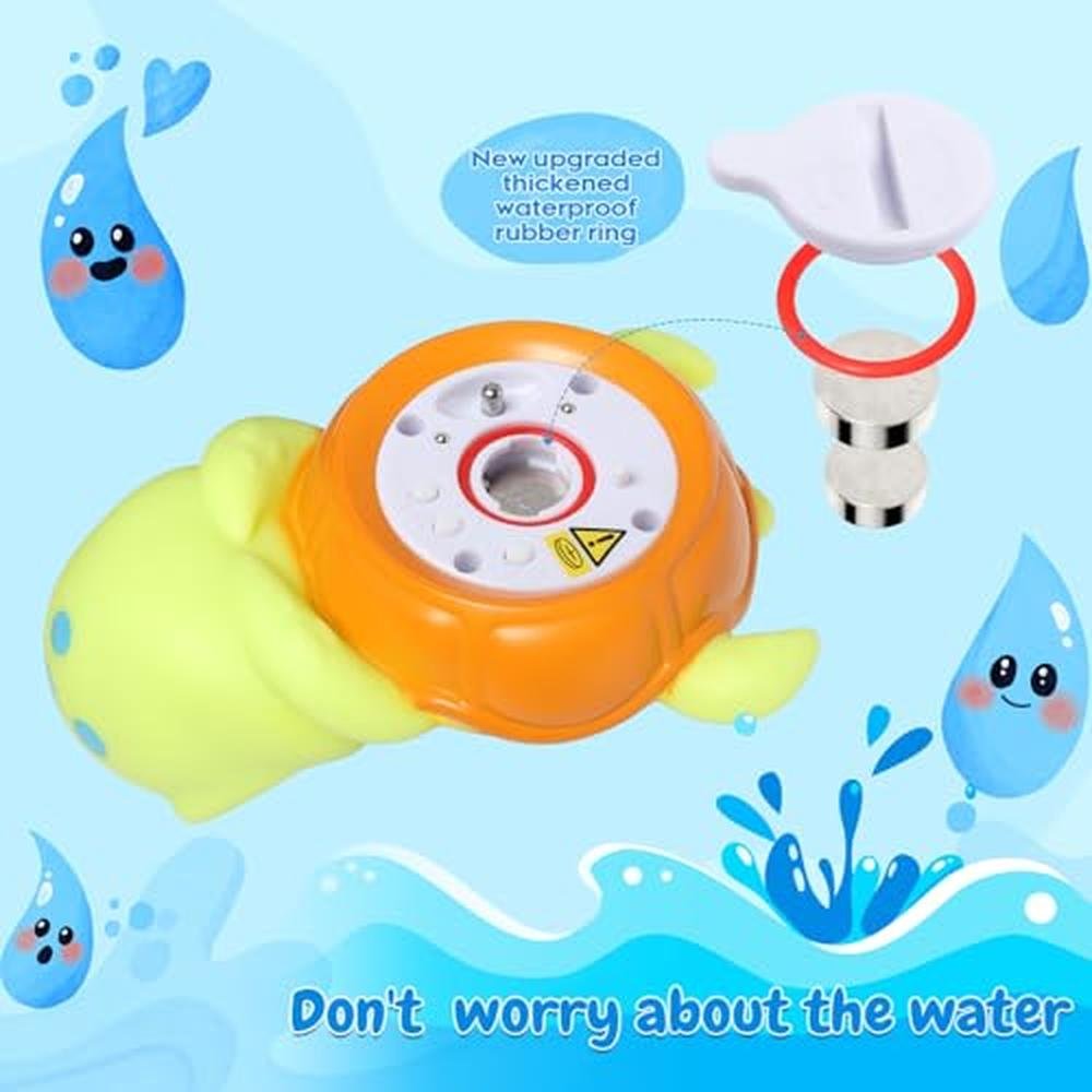 Baby Bath Thermometer: Backstroke Sea Turtle BPA-Free – Close-up Detail