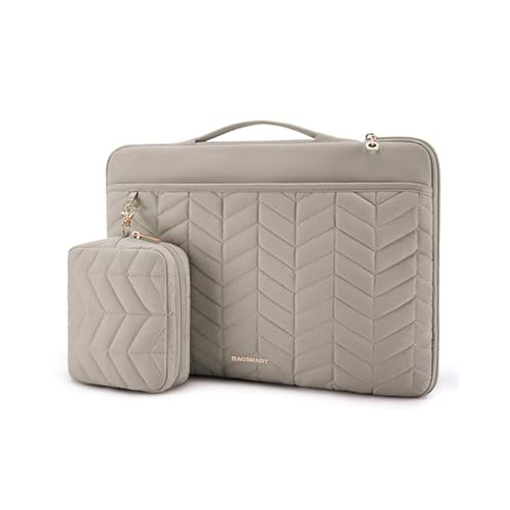 Laptop Case: BAGSMART Puffy Padded 13-14 Inch MacBook – Front View