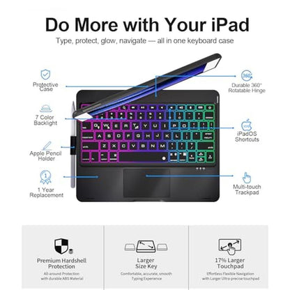 iPad 9th Generation Case with Keyboard – Side View