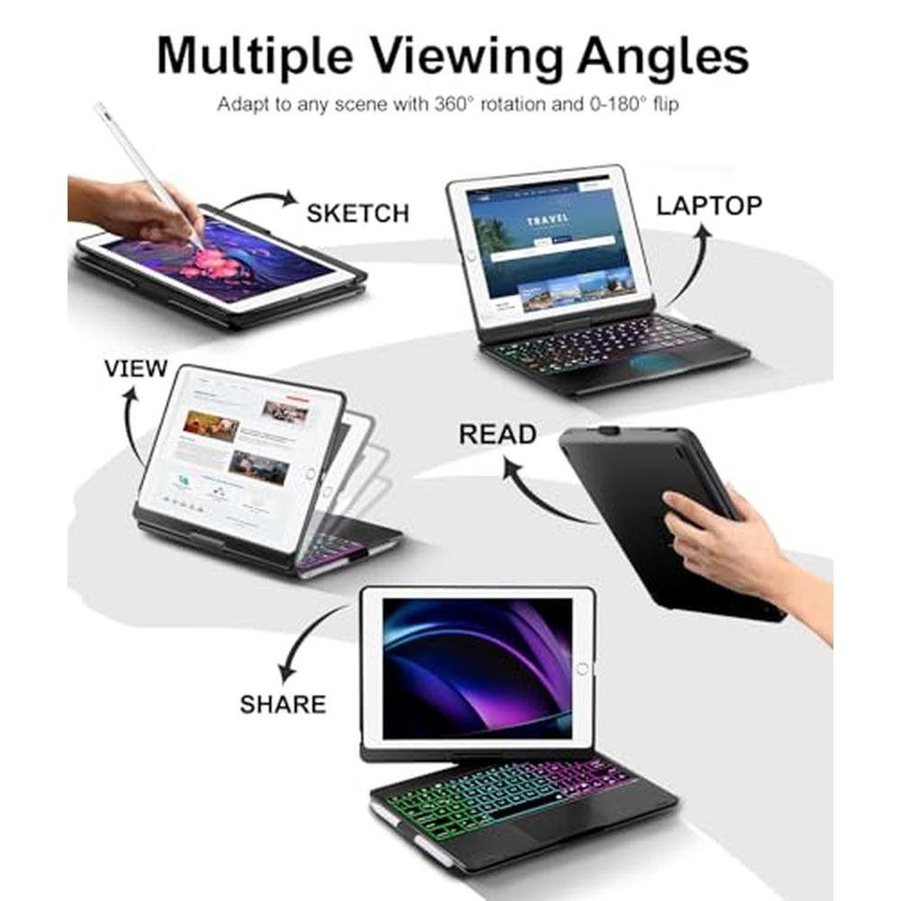 iPad 9th Generation Case with Keyboard – In Use