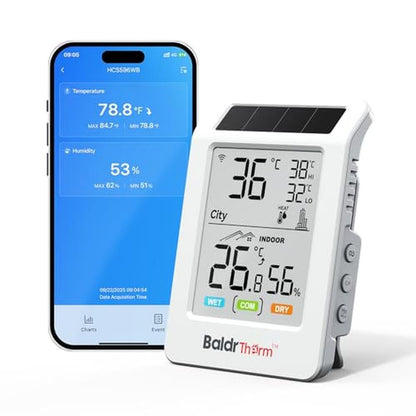 Wifi Room Thermometer: Baldrtherm Wifi Bluetooth – Front View
