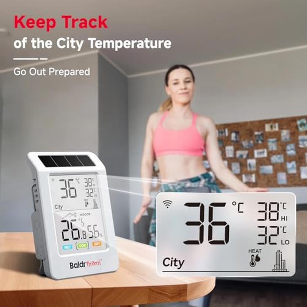 Wifi Room Thermometer: Baldrtherm Wifi Bluetooth – Close-up Detail