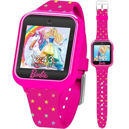 Barbie Kids Smart Watch: Interactive Touchscreen with Games – Front View