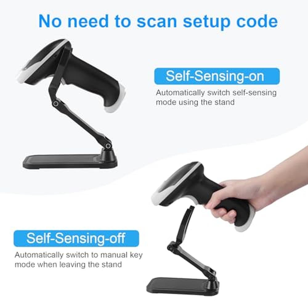 Barcode Scanner: Wireless Bluetooth 2.4G USB Wired – Close-up Detail
