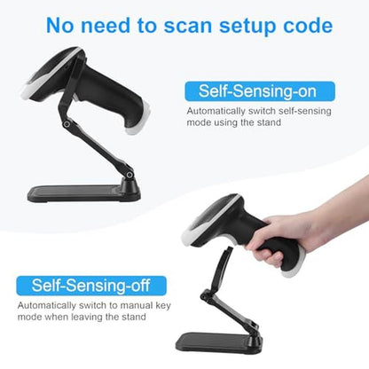 Barcode Scanner: Wireless Bluetooth 2.4G USB Wired – Close-up Detail