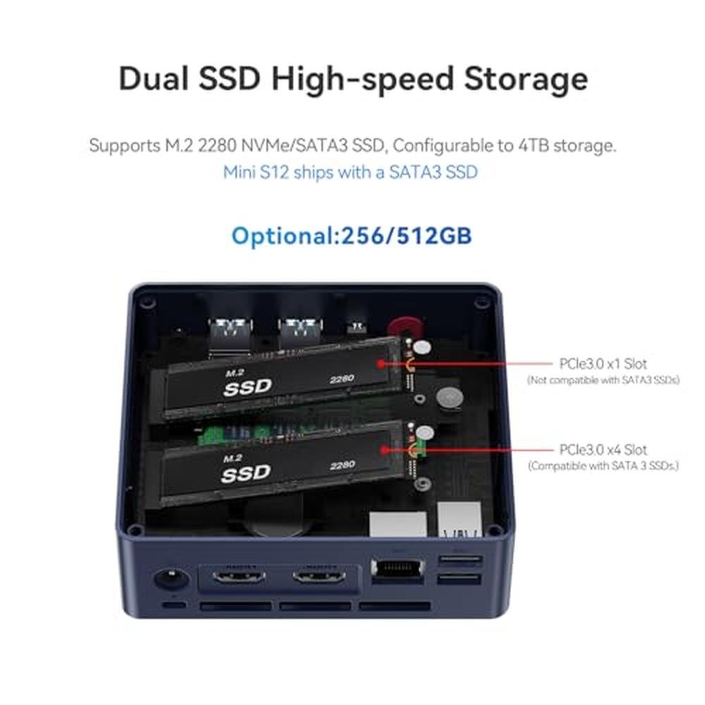 Beelink S12 Mini PC: Beelink S12 Pro N100 – Close-up Detail