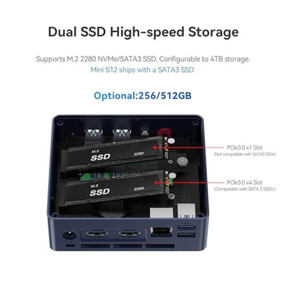 Beelink S12 Mini PC: Beelink S12 Pro N100 – Close-up Detail