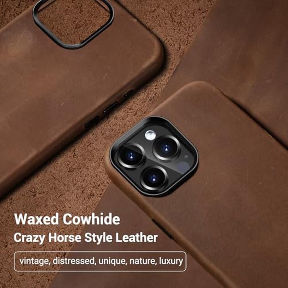 Leather Belemay: Belemay iPhone 15 Pro Max Case – Side View