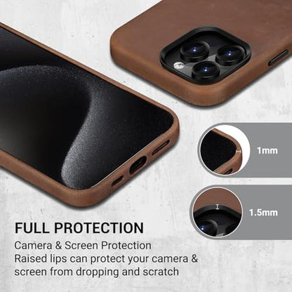 Leather Belemay: Belemay iPhone 15 Pro Max Case – In Use