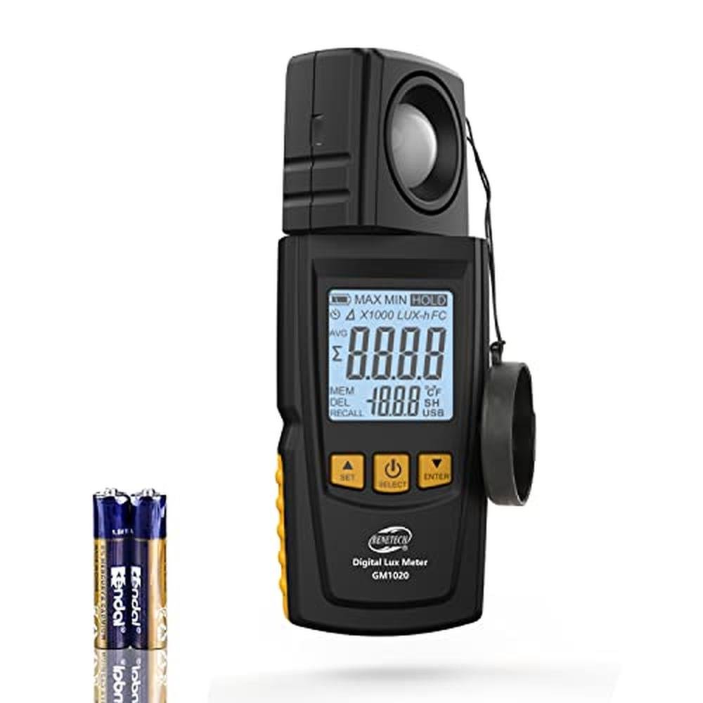 Meter Benetech: Benetech Digital Illuminance Light Meter – Front View