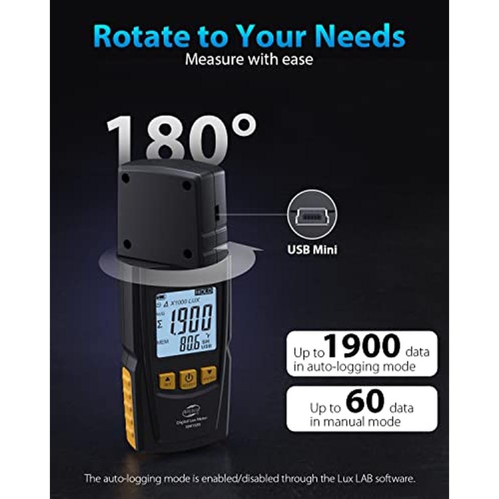 Meter Benetech: Benetech Digital Illuminance Light Meter – In Use
