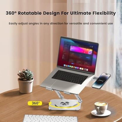 Laptop Benriotel: Benriotel Laptop Stand with Magnetic – In Use