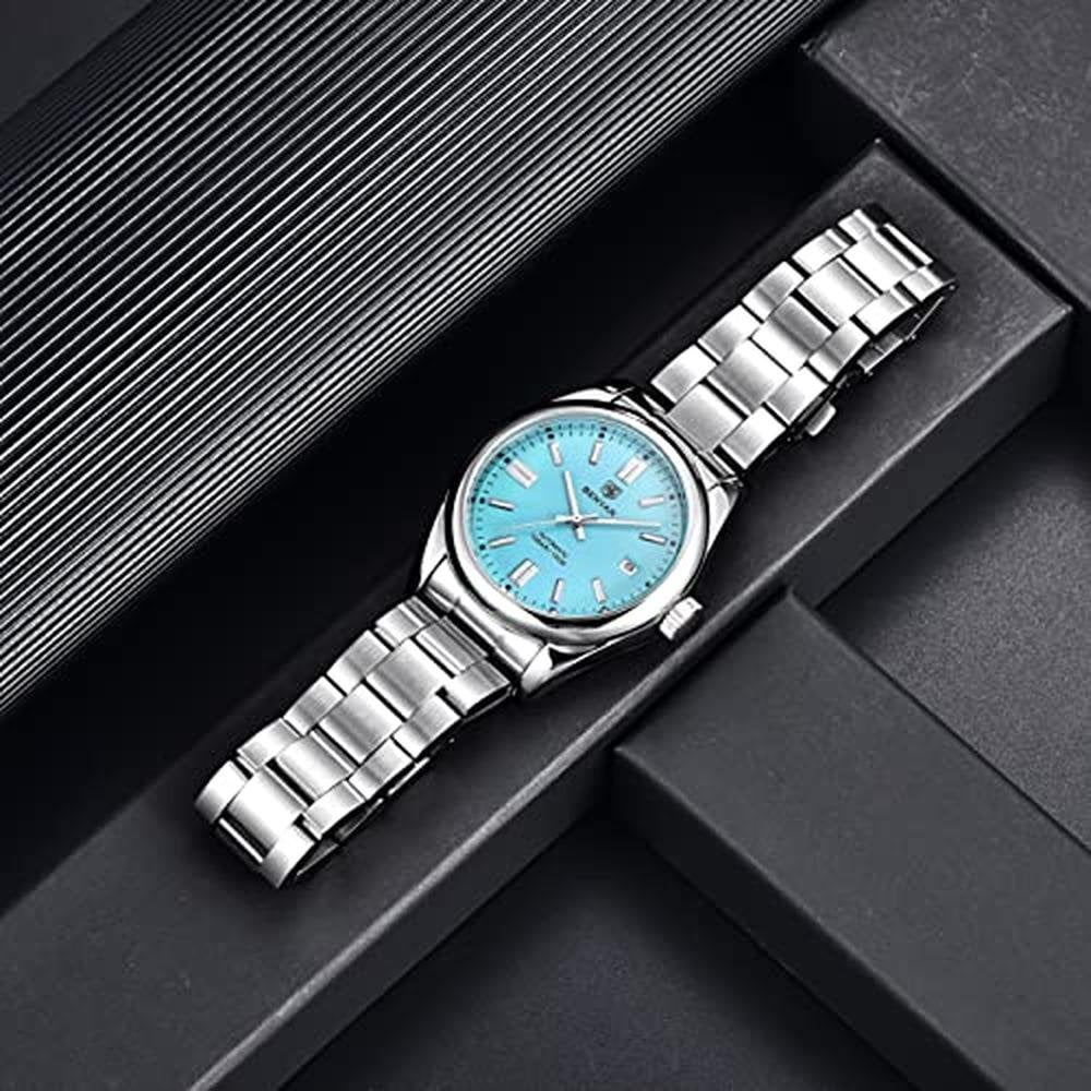 Benyar Classic: Benyar Men's Automatic Mechanical Watch – Close-up Detail