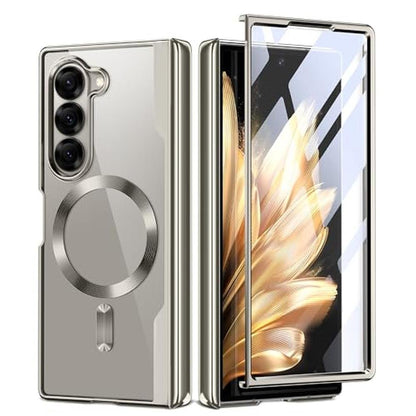 Fold Case: BERFY Galaxy Z Fold 7 Clear Plating Design – Front View