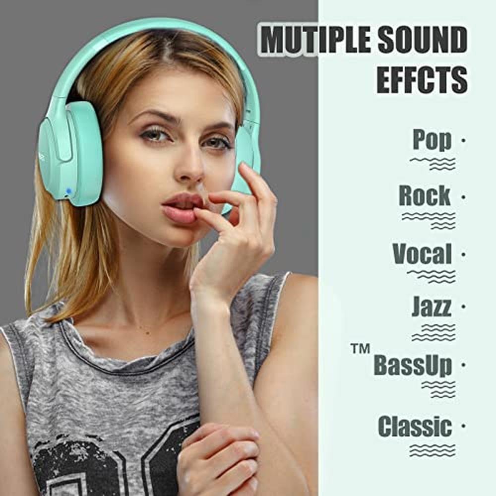 BERIBES Bluetooth Headphones Over Ear – Side View
