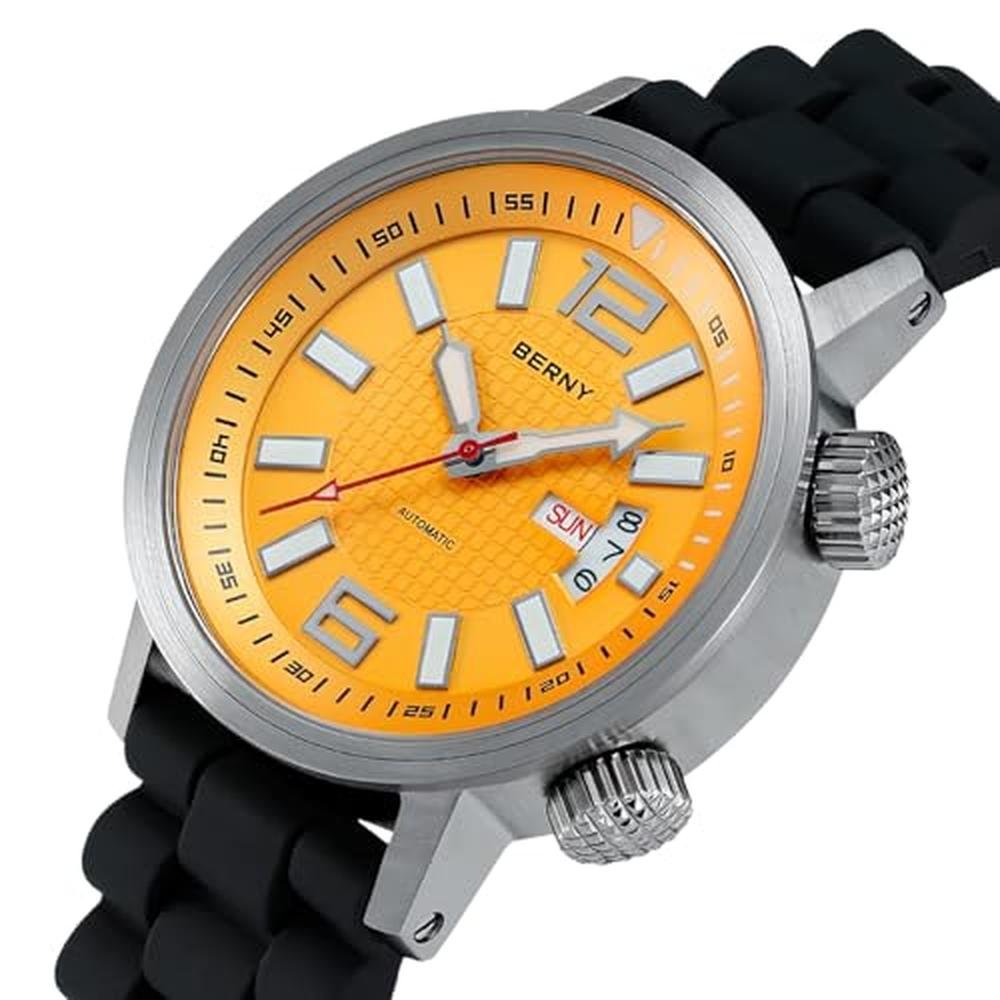 Berny Automatic: Berny Mechanical Dive Watch – Side View