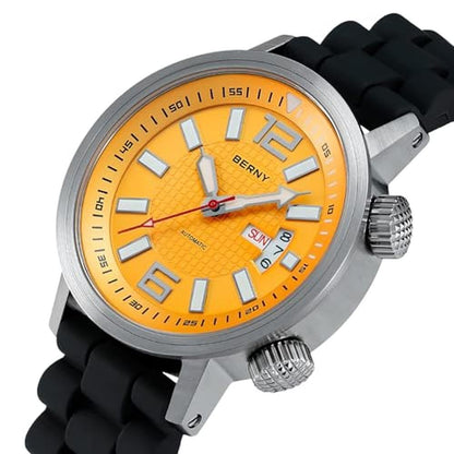 Berny Automatic: Berny Mechanical Dive Watch – Side View