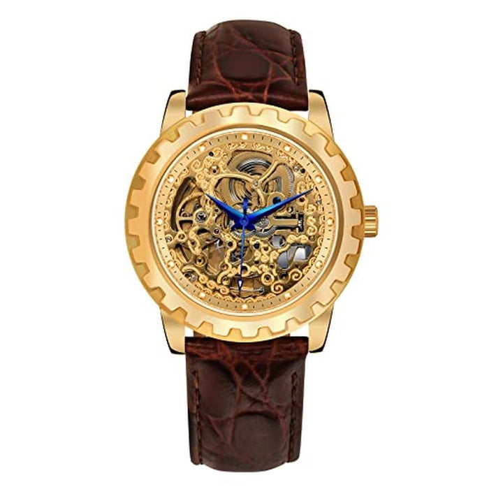 BERNY Gold Watches for Men: Automatic Mechanical Wristwatch – Front View