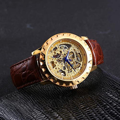 BERNY Gold Watches for Men: Automatic Mechanical Wristwatch – In Use