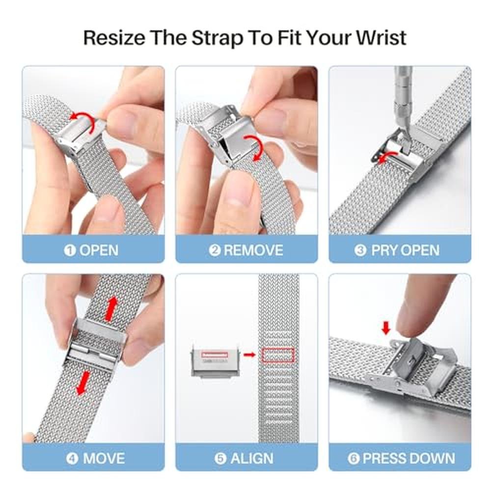 Watch Berny: Berny Stainless Steel Mesh Watch Band for Men – Packaging