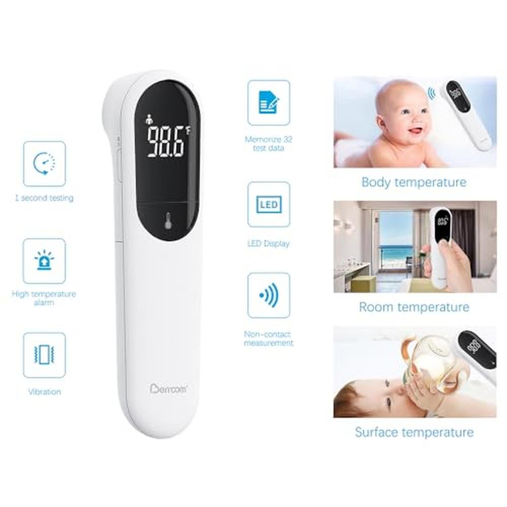 Berrcom No-Touch Forehead Thermometer – Close-up Detail