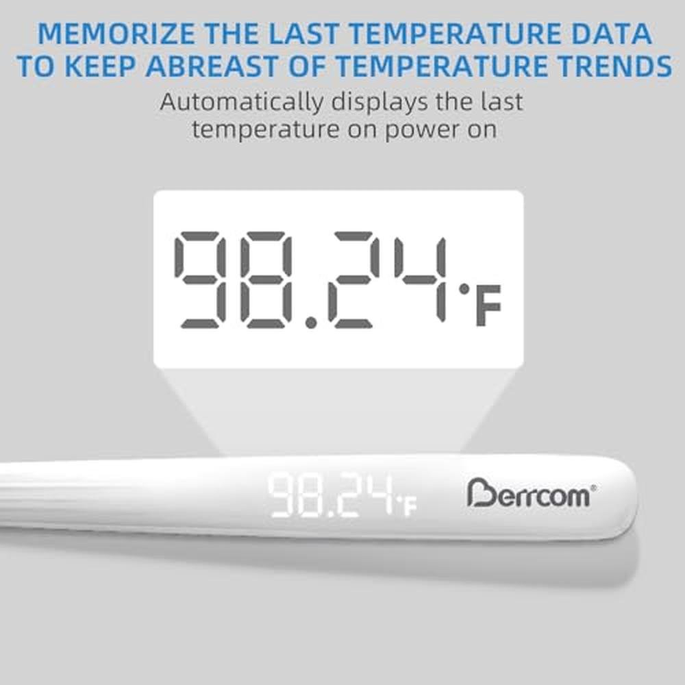Berrcom Rechargeable Digital Thermometer – Side View