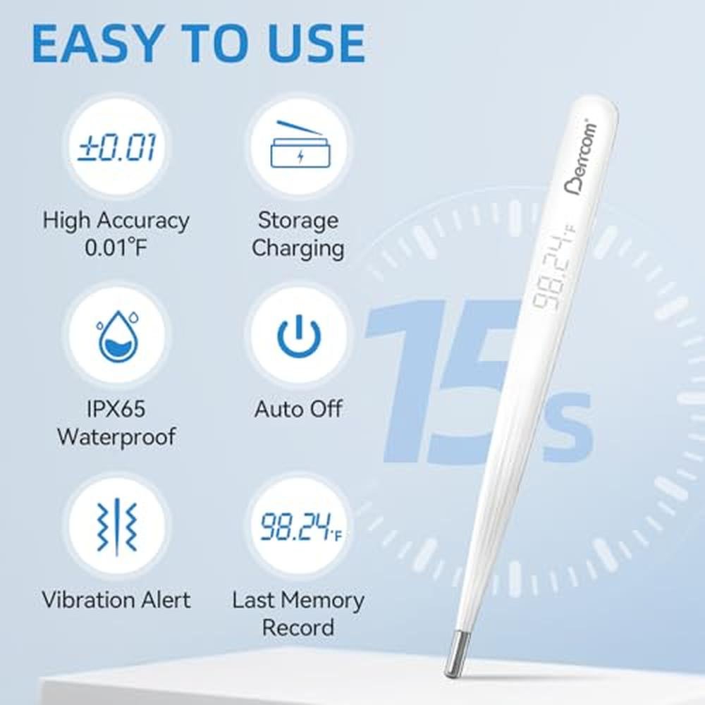 Berrcom Rechargeable Digital Thermometer – Close-up Detail