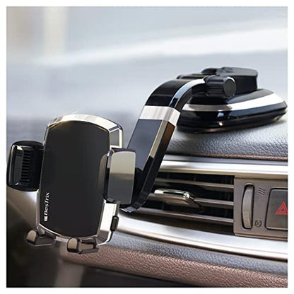 Phone Car Mount: Bestrix SmartClamp Dashboard Cell Phone – Front View