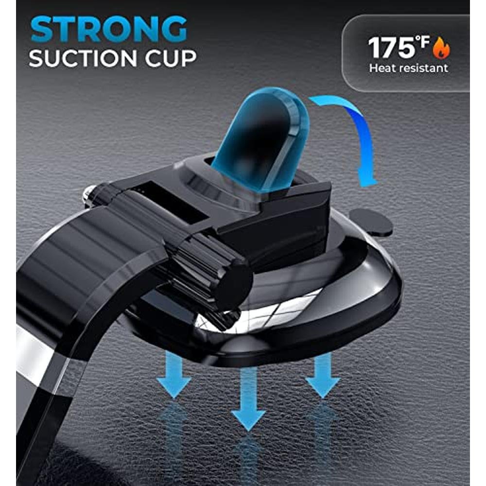 Phone Car Mount: Bestrix SmartClamp Dashboard Cell Phone – Close-up Detail