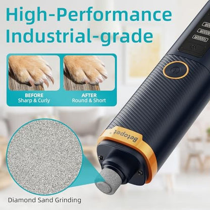 Nail Dog Grinder: BETOPET Upgraded 3-Speed Professional Dog – Close-up Detail