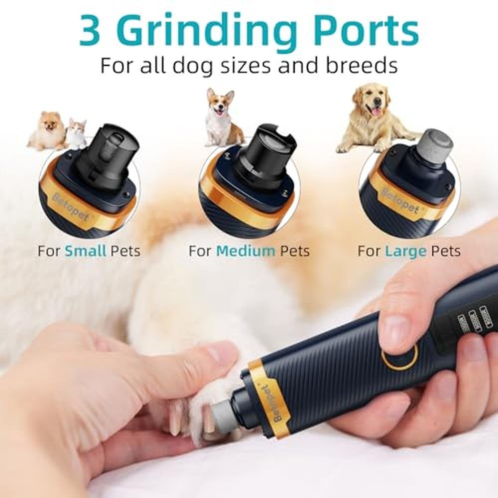 Nail Dog Grinder: BETOPET Upgraded 3-Speed Professional Dog – In Use
