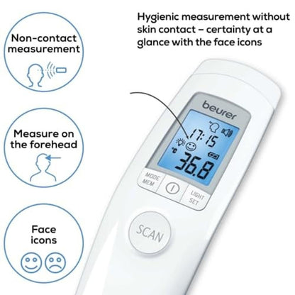 Beurer Forehead Thermometer: Beurer FT90 High-Accuracy – Close-up Detail