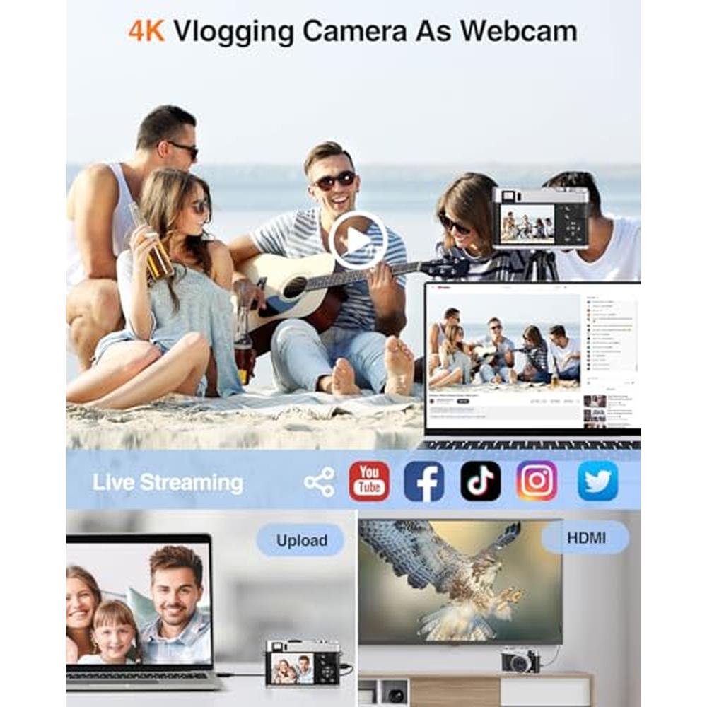 Camera Digital: Bifevsr 4K Digital Camera with Viewfinder – Packaging