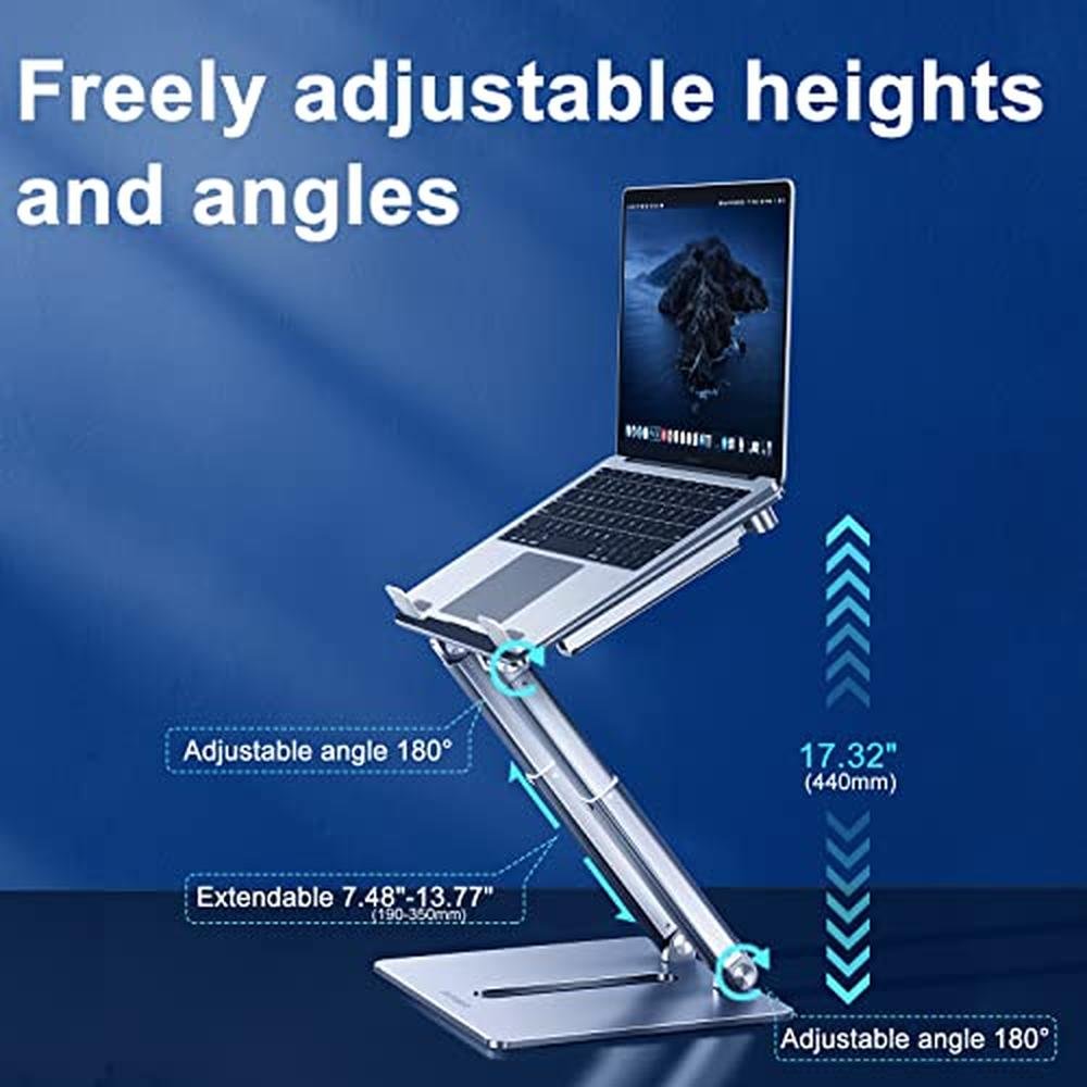 Bifine Laptop Arm Mount: Premium Desk Book Holder – Side View