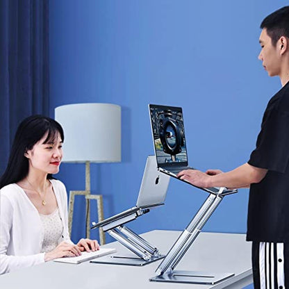 Bifine Laptop Arm Mount: Premium Desk Book Holder – In Use