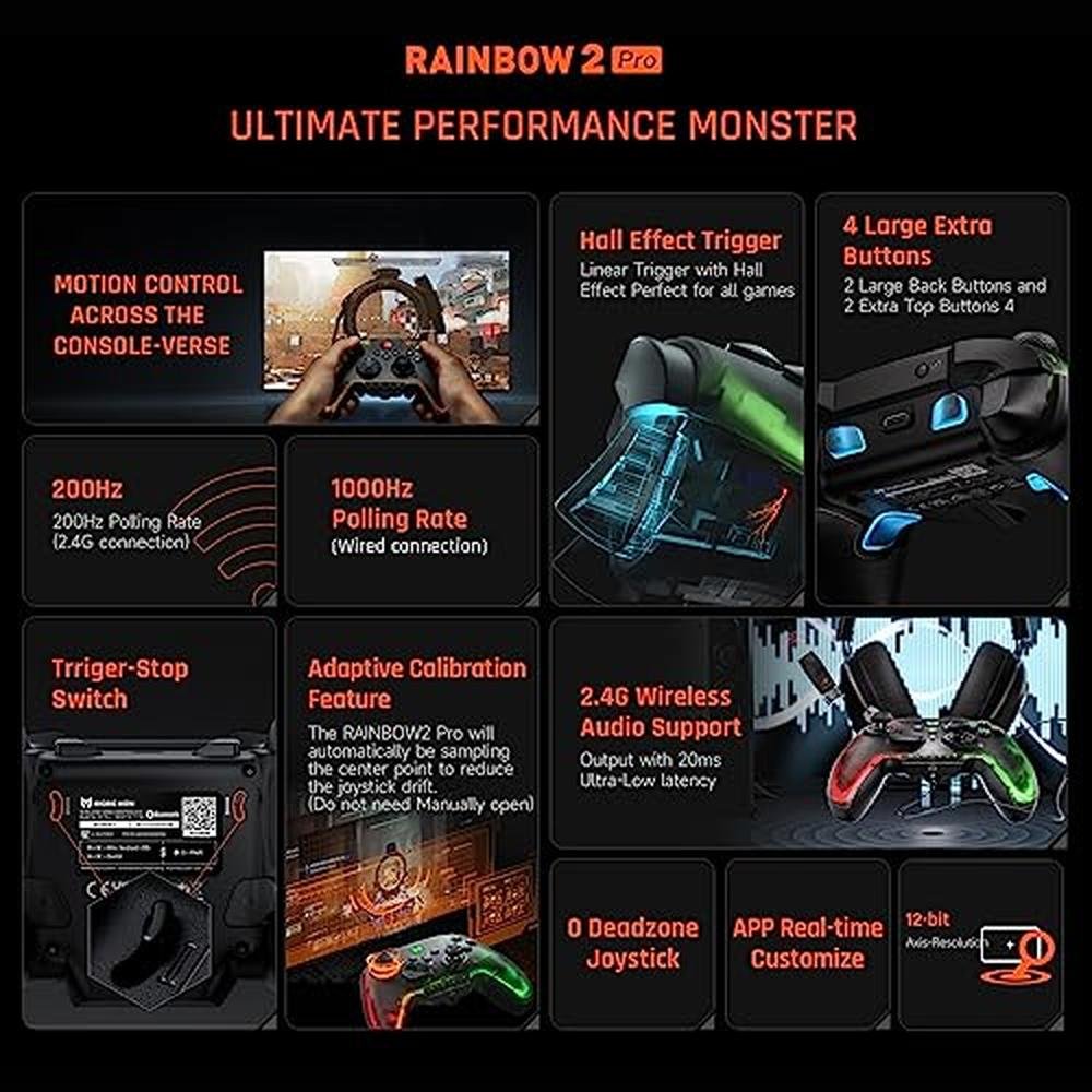 Controller: BIGBIG WON Rainbow 2 Pro PC Controllers – Side View