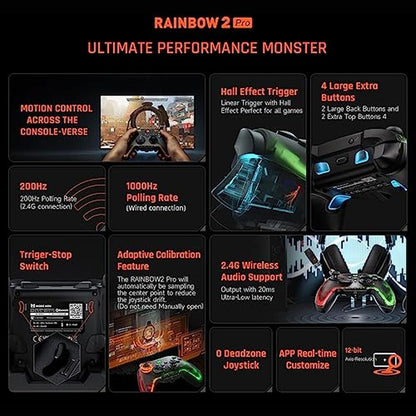 Controller: BIGBIG WON Rainbow 2 Pro PC Controllers – Side View