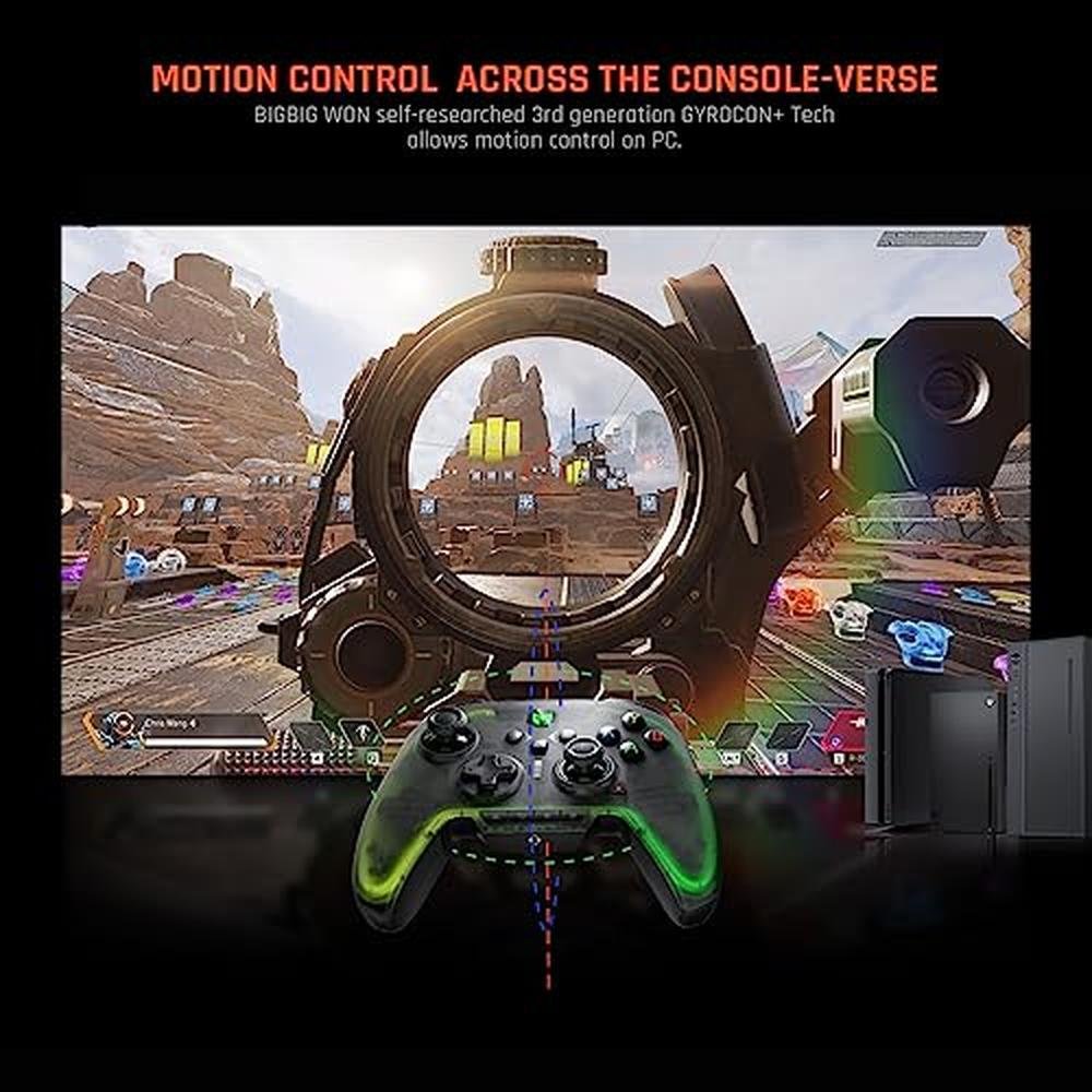 Controller: BIGBIG WON Rainbow 2 Pro PC Controllers – Close-up Detail