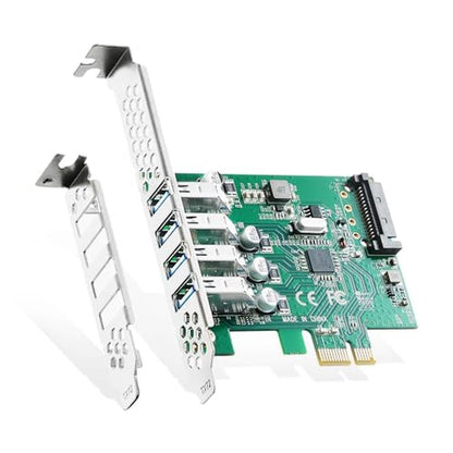 Binardat PCIE: 4 Ports USB 3.0 Expansion Card – Front View